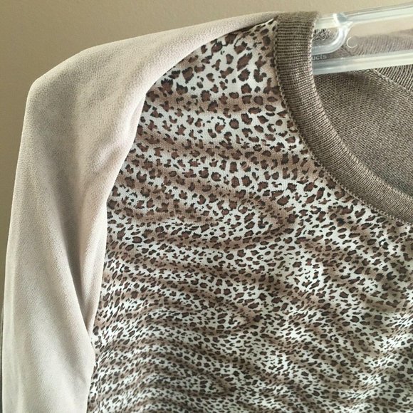 Alfred Dunner Cardigan Sweater Top Attached Shell - Picture 2 of 4